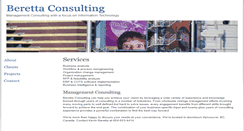Desktop Screenshot of berettaconsulting.com